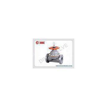 UPVC / PVC Diaphragm Valve Flange Connection Wheel Handle PN1.0Mpa JIS/DIN/ANSI