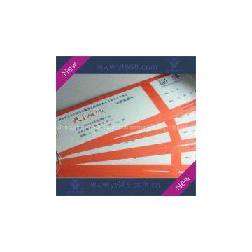 custom design security anti-fake entrance ticket