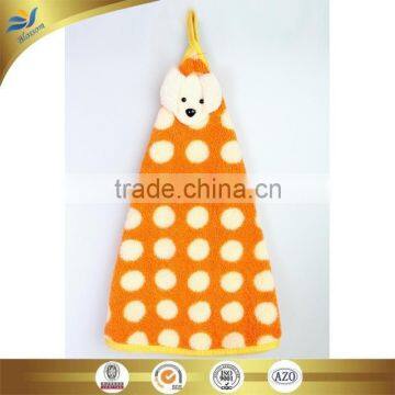 Polyester and Polyamide Microfiber Hand Towel Fan-shaped Towel With Ties Using Forkitchen Cleaning photo-4