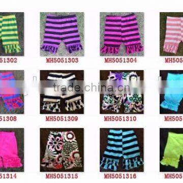 2015 Popular Purple Solid Color Children Breathable Knitted Cotton Ruffle Shorties MH5051313 photo-2