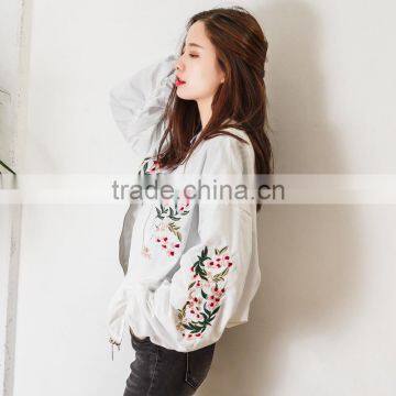 B22676A Korea Fashion Women Baseball Uniform Coat Embroidered Jacket Windbreaker Jacket photo-3