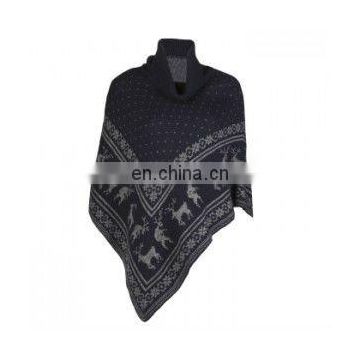 fashional pretty elegant warm super soft cozy popular jacquard knit shawl