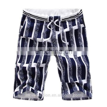 High Quality Casual Mens Stripe Lattice Fitness Beach Shorts