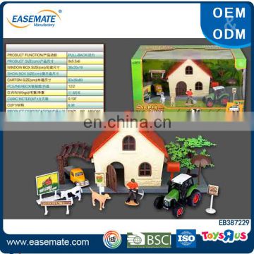 Wholesale farmer car scene toy set alloy car toys