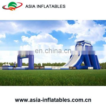 New Commercial Sport Theme Inflatable Obstacle Course With Pool