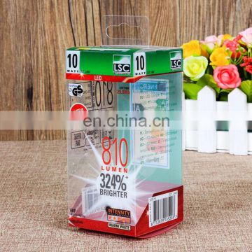 Professional manufacturer customized environmental protection PVC plastic box, colorful printing lamp pvc packaging box