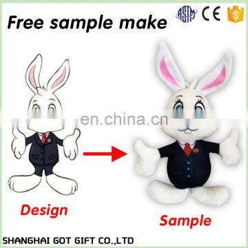 Girl's Lovely Cute Plush Doll Toy Stuffed Animal Rabbit Pillow Quality Bolster