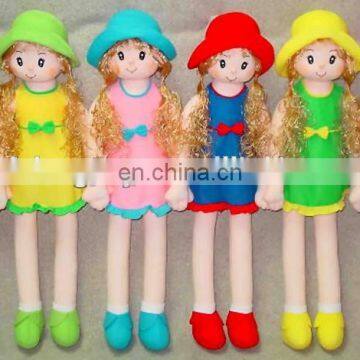 Profession customize beautiful gril plush doll