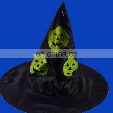 Black Satin Witch Child Hat Halloween Costume Accessory