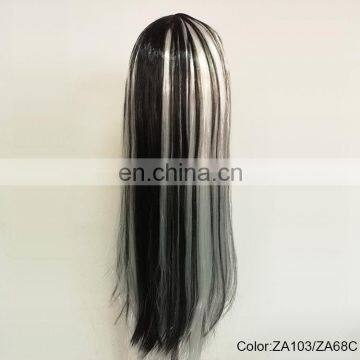 Carnival Black White Grey Party Wigs P-W221 photo-3
