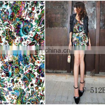 Changfa textile woven polyester fabric jacquard brocade fabric price