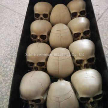 Cheap 4'' Resin Skull for Halloween Party Plastic Skull Head photo-5