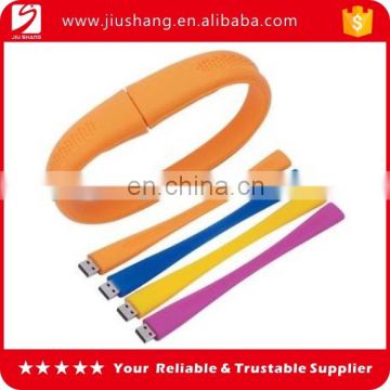 Fashion low price silicone usb flash memory bracelet 500gb