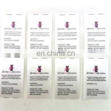 Wholesale Printed Satin Smooth Care Labels for Garment photo-4