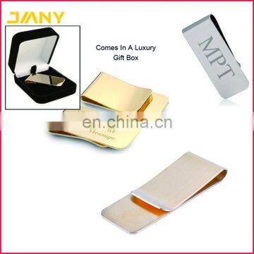 Wholesale promotion gold Metal Best Money Clips with custom LOGO