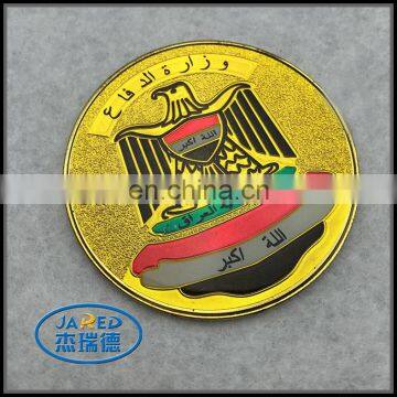 High quality metal security gold plating metal badge