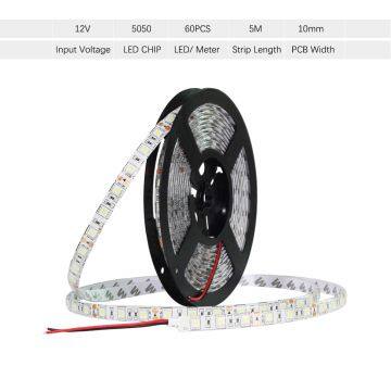 DC12V LED Strip 5050 flexible light 60LED/m,5m IP65 Waterproof 5050 SMD LED strip RGB White,White warm,Red,Green,Blue