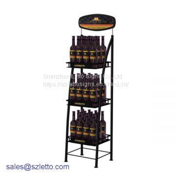 Cosmetic use large custom metal display for shoppe