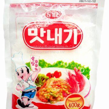 OEM 1KG MSG 99% Purity 20mesh/60 Mesh Sodium Glutamate Monosodium Glutamate
