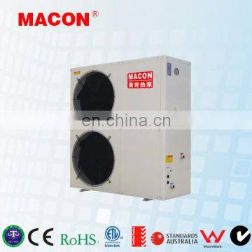 Metal Case side discharge air source EVI DC inverter swimming pool heat pump water heater