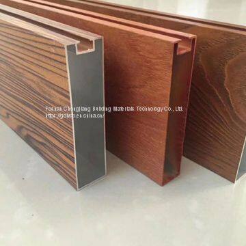 For Curtain Wall Decoration Aluminium Channel Profiles Thickness 2.0mm & 3.0mm