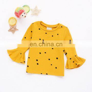 Baby Girl Tops Polka Dot Print T-shirt Fall Winter Sweet Long Sleeve Shirt Kids Clothing Toddler Tees photo-4