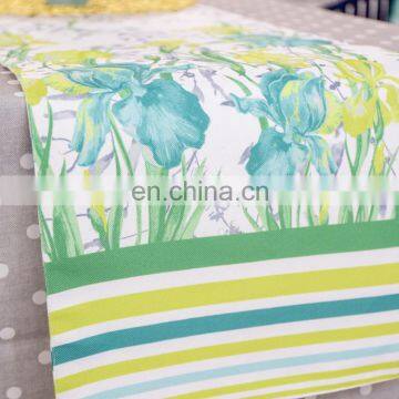 Printed Floral Pattern Decorative Table Runner for Outdoor photo-5