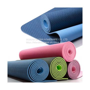 New deisgn hot sale high quality double layer TPE yoga mat