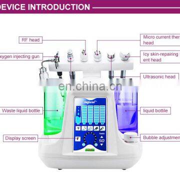 New Original 6 In 1 Diamond Microdermabrasion High Frequency Tightening Oxygen Water Jet Peel Facial Machine