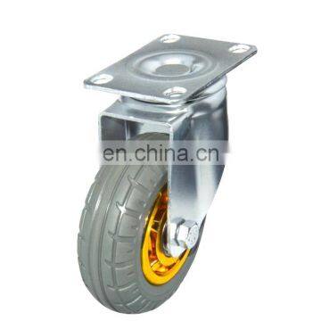 Steel Rubber PU TPR Medical Heavy Duty Cast Iron1 Inch Swivel Castor Wheel photo-2