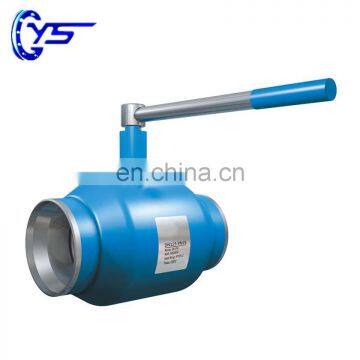 China Factory Steel Fully Welded Stainless Steel Ball PTFE Seat Ball Valve With Painting Words