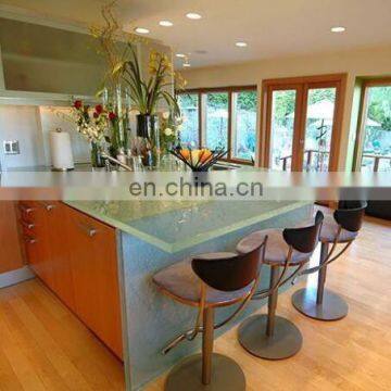 large clear kitchen glass cutting worktop with certification EN12150, AS/NZS 2208:1996, BS6206