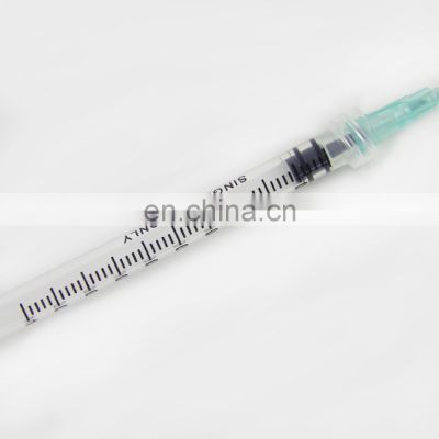 Good Quality syringes with needle low dead space 1ml  low dead space syringe2ml medical low dead space syringe