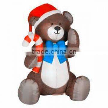 Christmas indoor inflatable bear for decoration in sell