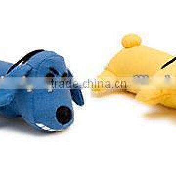 Dog shaped plush pencil case