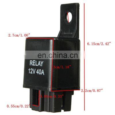 12V 40A 40 AMP Car Auto Automotive Van Boat Bike 4 Pin SPST Alarm Relay photo-3