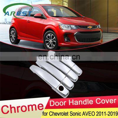 for Chevrolet Sonic AVEO Holden Barina 2011 2012 2013 2014 2015 2016 2017 2018 2019 Chrome Door Handle Cover Styling Accessories