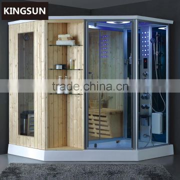 Modern Design Freestanding Corner Massage Indoor Wood Sauna Steam Room K-7122                        
                                                Quality Choice