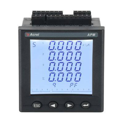 Acrel APM800 three phase multifunction energy meter/smart digital panel power meter CE