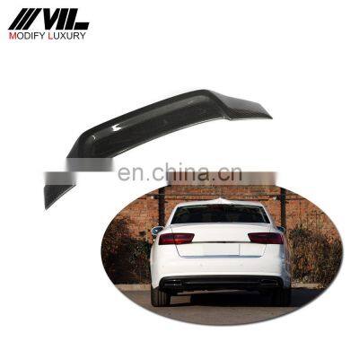 Carbon Fiber Rear Trunk Wing Spoiler for Audi A6 C7 2012-2018