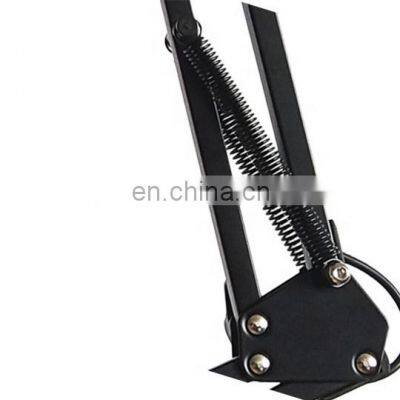 Tonghua New Round Lamp Holder LED Foldable Eye-propection Iron Reading Desk Fixed USB Port Table Light photo-5