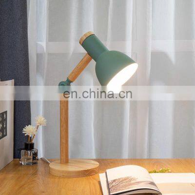 Creative Nordic Cheap Desk Lamp Wood Leg Folding Table Lamp
