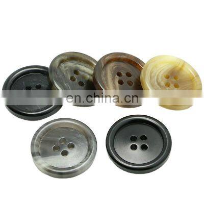 High Stocklot Round Custom 4Hole Polyester Large Resin Buttons For Clothes