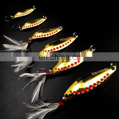 Leech road zinc alloy Sequin 3/5/7/10/15/20g Spoon lures