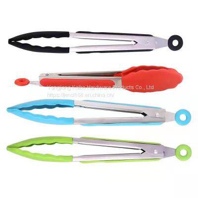 Small High Temperature Resistant Silicone Clip Stainless Steel Barbecue Bread Clip Stainless Steel Barbecue Bread Clip Kitchenware Kitchen Hardware Food Clip photo-3