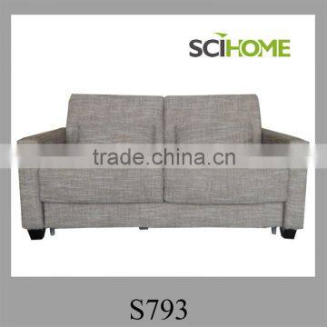 2 seat fabric folding sofa bed