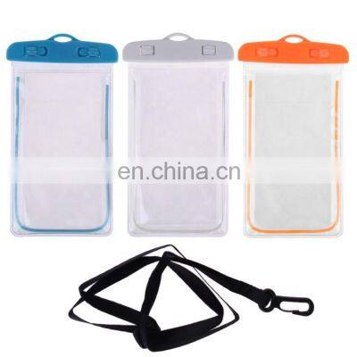 Cheap Price Luminous PVC Waterproof Dry Bag for All Mobile Phones