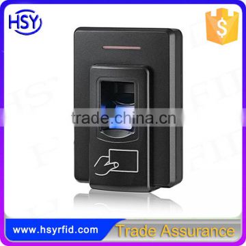 HSY-F109 Cheap price Time-out alarm Wiegand26 output fingerprint scanner rfid card reader with USB communication