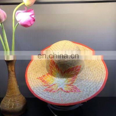 Wholesale Summer Sun Beach Seagrass Straw Hat/ Custom Design Straw Hat Seagrass Hat for Women photo-3