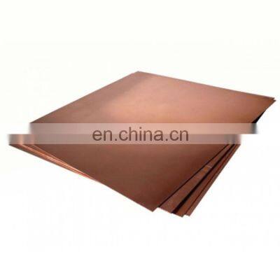 China Factory Market Price 2Mm Thick Raw Copper Sheet